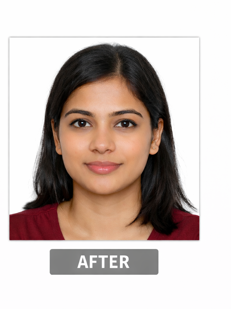 After - Passport photo